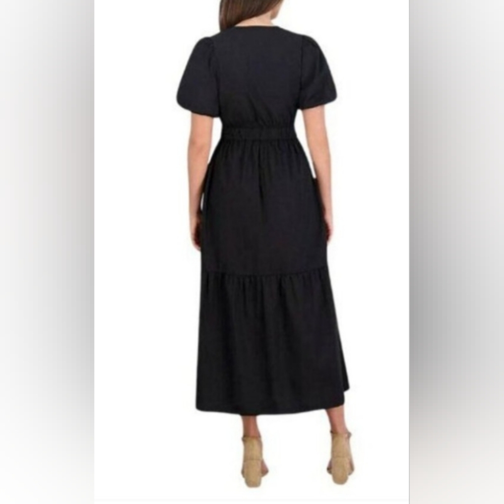 French Connection Black Midi Dress - Picture 2 of 4